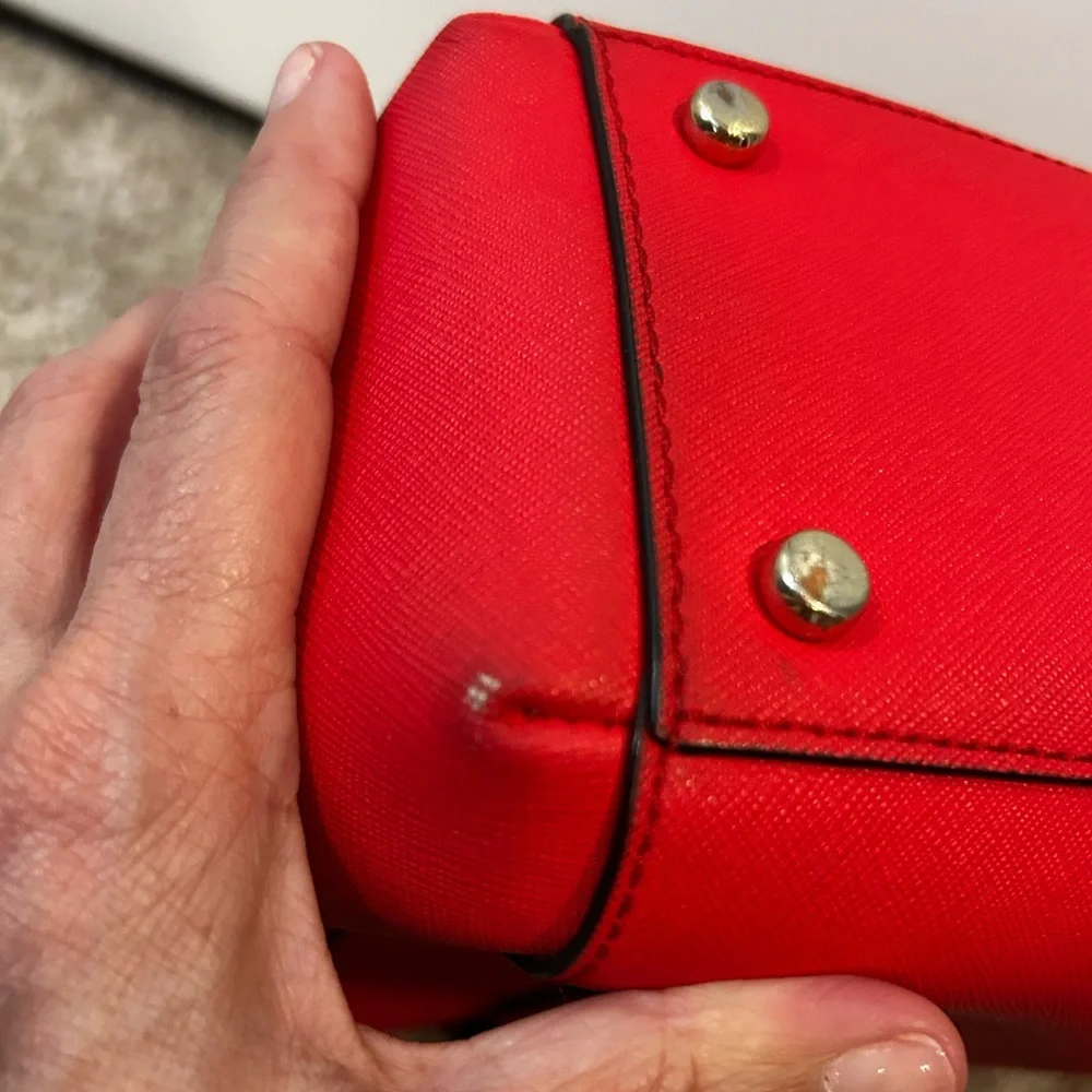 ♠️ EUC Kate Spade Prickly Pear (Red) Cameron Street Teegan Leather Bag